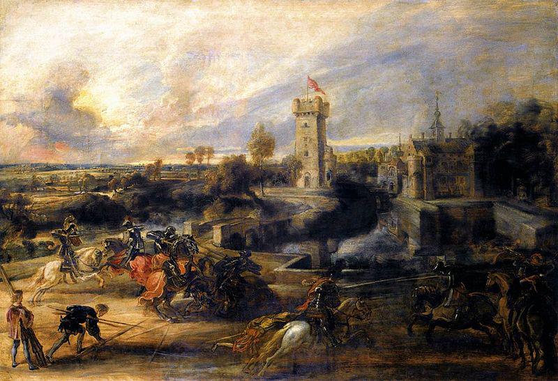 Peter Paul Rubens Tournament in front of Castle Steen France oil painting art